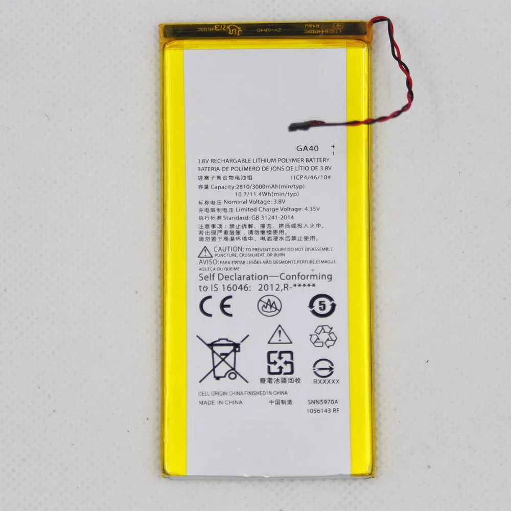 GA40 Аккумулятор для Motorola Moto G4/G4 Plus XT1625 XT1622 XT1644 XT1643 3000 мАч SNN5970A сменный аккумулятор с ремонтными инструментами