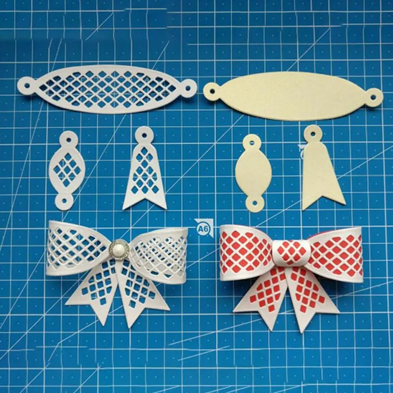 

3Pcs/Set Christmas Scrapbooking Bow Tie Set Steel Metal Cutting Dies Embossing Dies Cut Die Stencils DIY Card Book Decoration