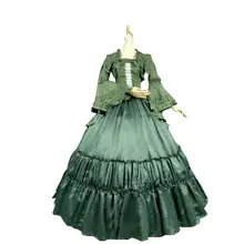 V-1149 зеленая хлопковая Классическая Готическая Лолита платье/платье в викторианском стиле гражданская война US6-26 XS-6XL V-808