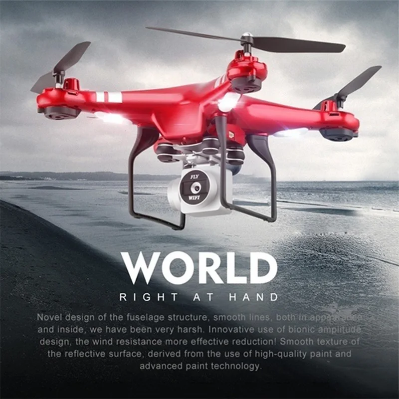 

2018 new RC drone Wifi FPV HD adjustable focus camera 3MP / 720P RC helicopter stable hover four-axis aircraft