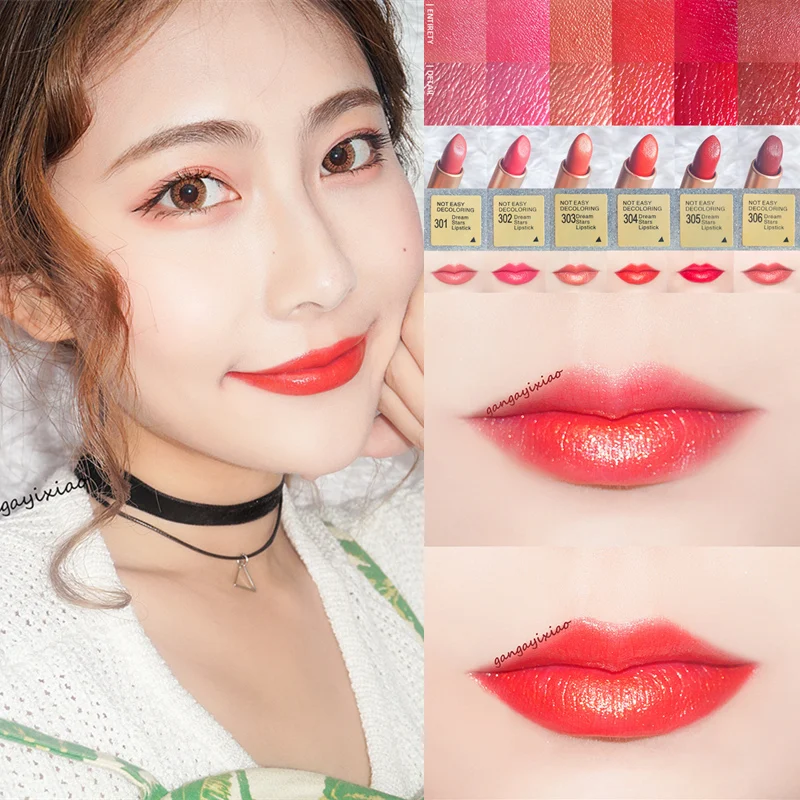 

HOLD LIVE Dream Stars Lipstick Lips Makeup Grapefruit Bean Paste Color Long Lasting Moisturizing Matte Red Lip Stick Make Up Kit