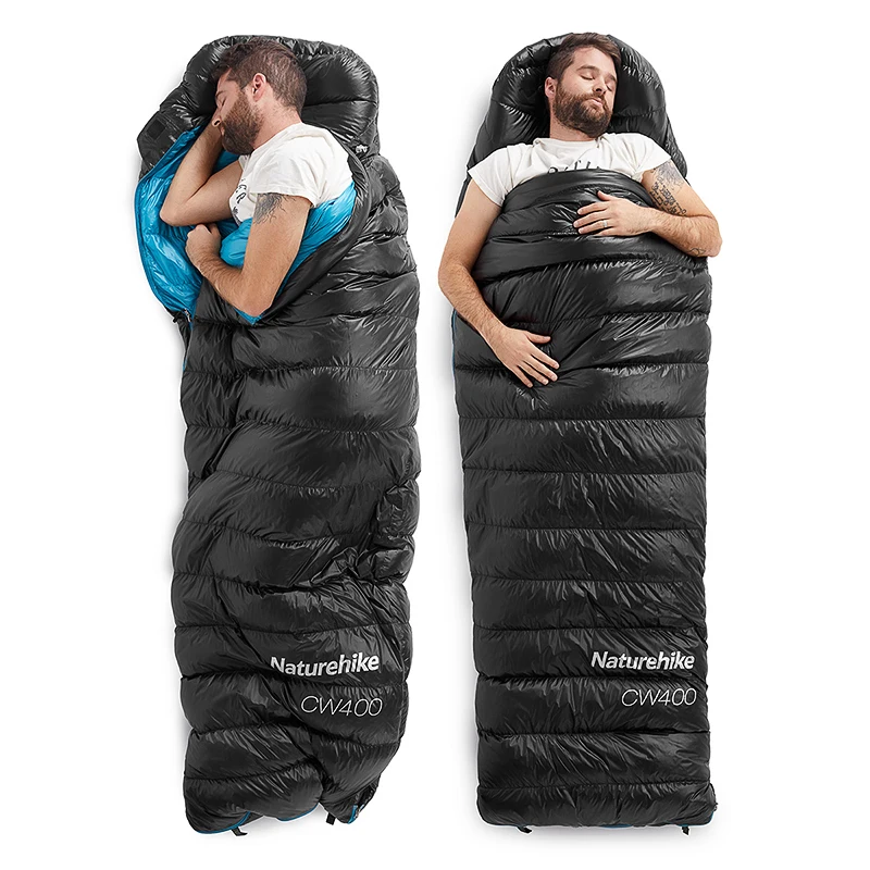 Naturehike CW400 спальный мешок с белым гусиным пухом зимний теплый s NH18C400 D|Спальные