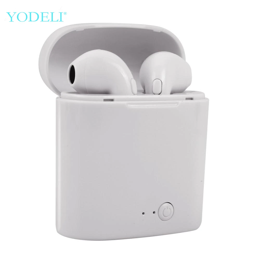

Wireless Bluetooth Headset Stereo Bluetooth Headset with Rechargeable Pod Wireless Headset for All Smartphones
