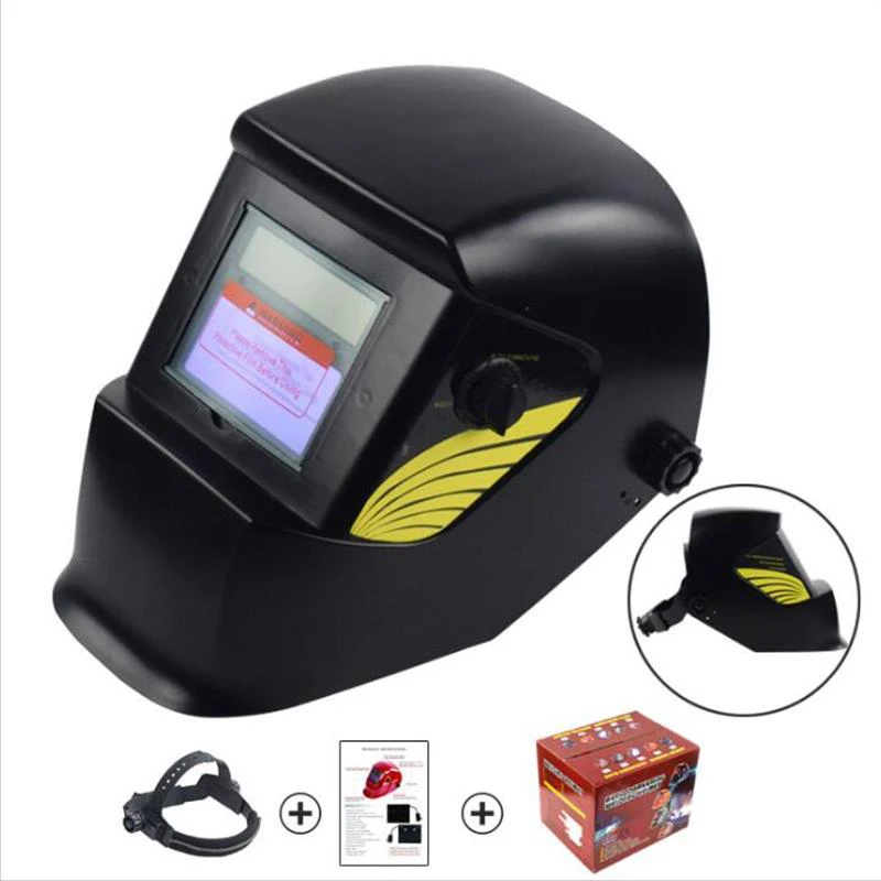 

Welding Mask Black Solar Auto Darkening MIG MMA Electric Welding Mask/Helmet/Welding Lens for Welding Machine or Plasma Cutter