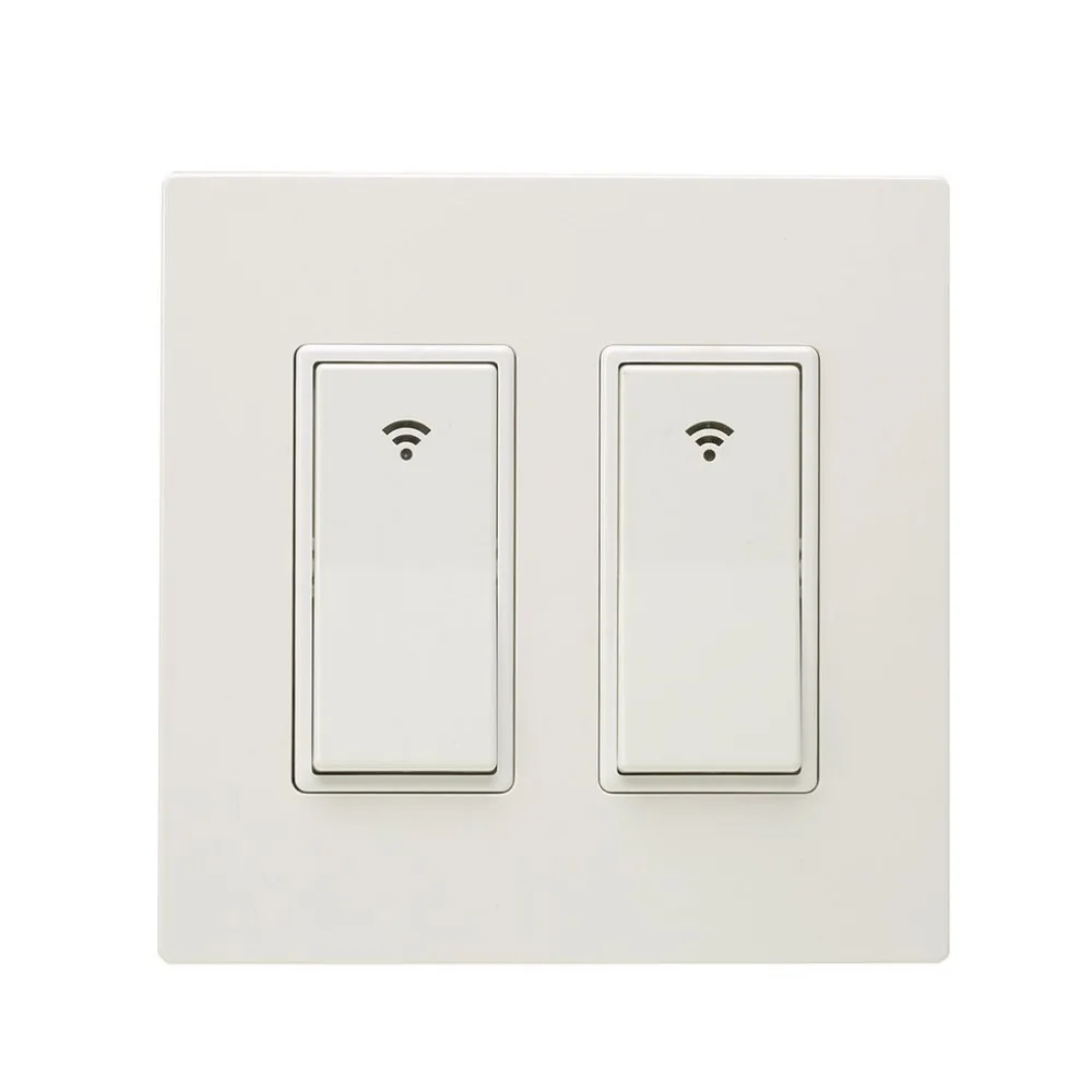 

Wifi Touch Switch Smart Light Switch Panel Wall Interrupter 1/2/3 Way Wifi Light Switch US Standard With Home Pure White