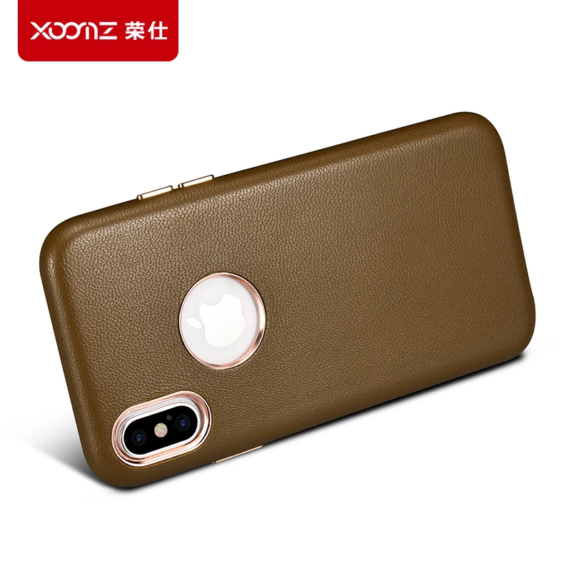 Для iphone X Case бренд XOOMZ подлинное натуральное из овечьей кожи; обувь из овечьей кожи на заднюю панель для iphone X 5,8 ''