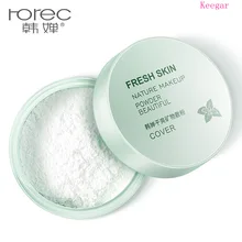 Rorec гладкая рассыпчатая пудра для макияжа прозрачная отделочная пудра водостойкая Косметическая пуховка для отделки лица установка с пуховкой
