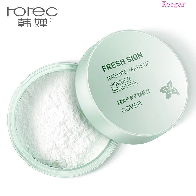 

Rorec Smooth Loose Powder Makeup Transparent Finishing Powder Waterproof Cosmetic Puff for Face Finish Setting with Puff