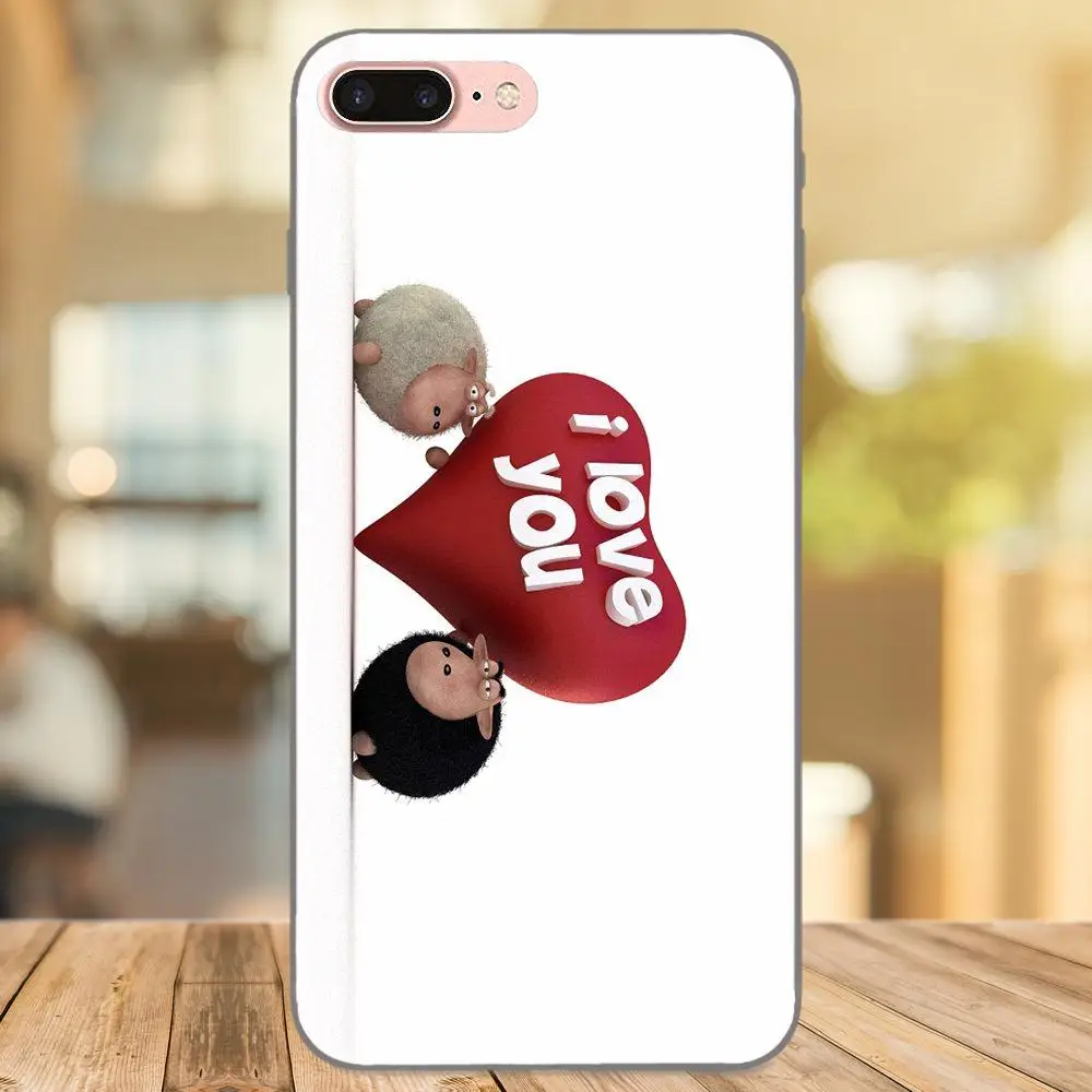 Маленькая овечка I Love You для Samsung Galaxy Note 4 8 9 G313 S3 S4 S5 S6 S7 S8 S9 S10 Edge Plus Lite I9082 мягкий