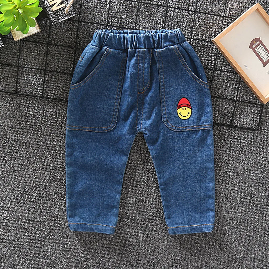 Toddler Boys Clothes Winter Autumn Cartoon Sweatshirt Denim Pants Baby Boy Outfit Children's Set Halloween Gift 2 3 4 5 T