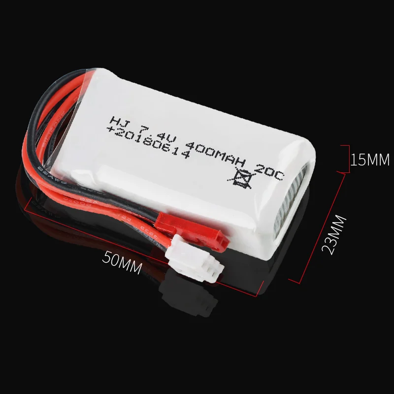 3 шт./лот Rc Lipo батарея 7,4 V 400mAh 20C 2S для RC автомобиля RC самолета 3D Аэробика F3P