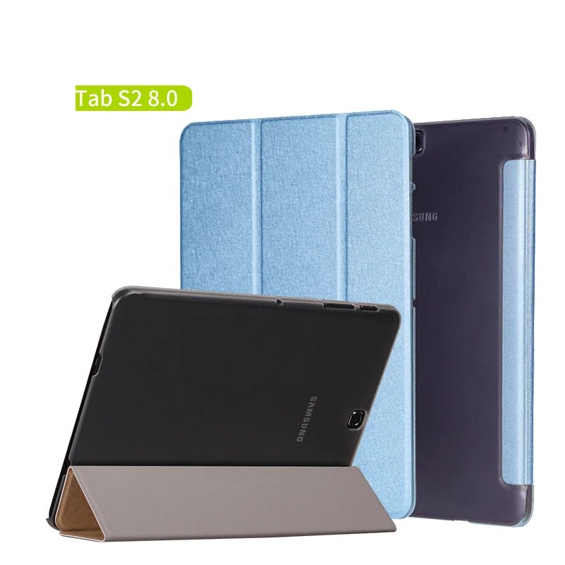 

Lightweight Silk Transparent Stand PU Leather Cover Funda Case For Samsung Galaxy Tab S2 8.0 SM-T710 SM-T715 T710 T715 T713 T719