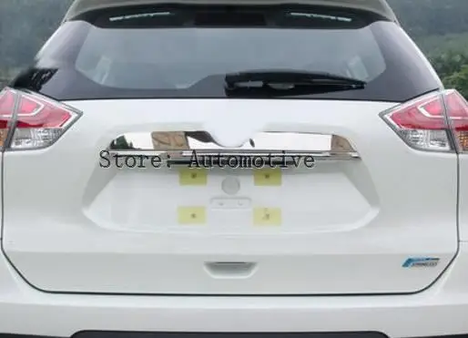 For Nissan Rogue x-Trail t32 2014 2015 2016 2017 Chrome Rear Trunk Lid Cover Tailgate Boot Back Door Trim Hatch Molding Garnish |