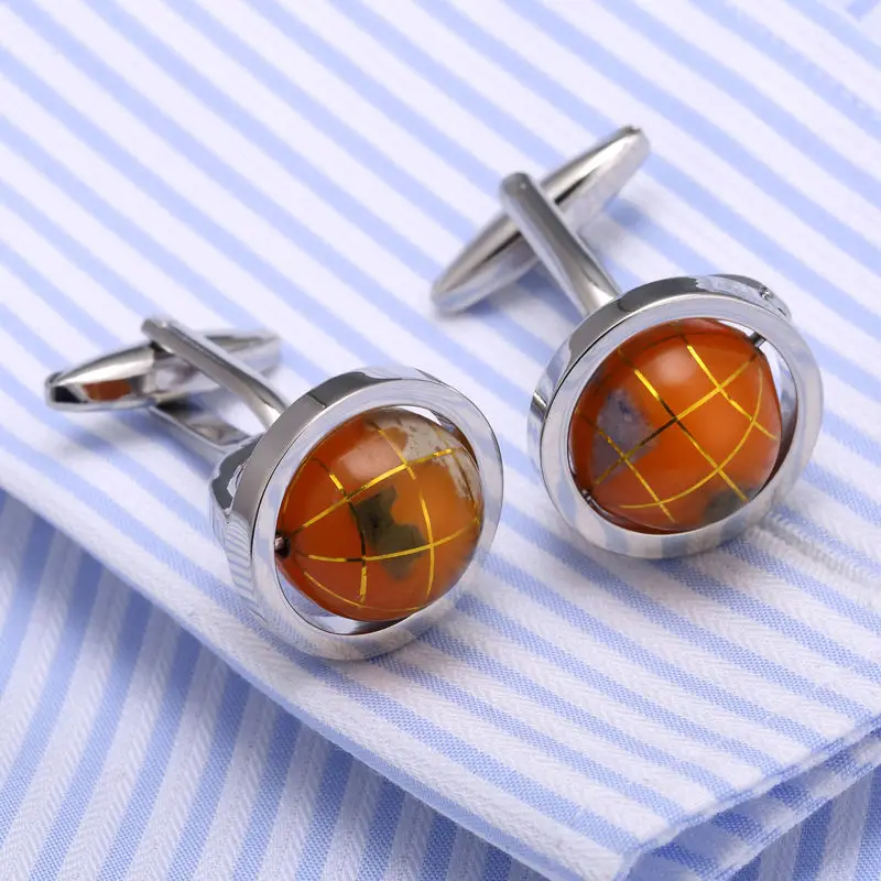 New Arrival Men's Fashion Cufflink globe Design cufflinks Funny Cufflings Father's day gifts 370 | Украшения и аксессуары