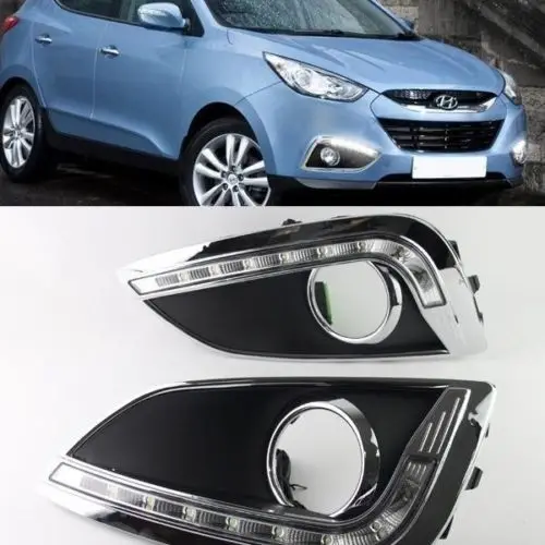 

LED Daytime Running bump Fog Light Lamp DRL For Hyundai ix35 2010 2011 2012 2013 2014