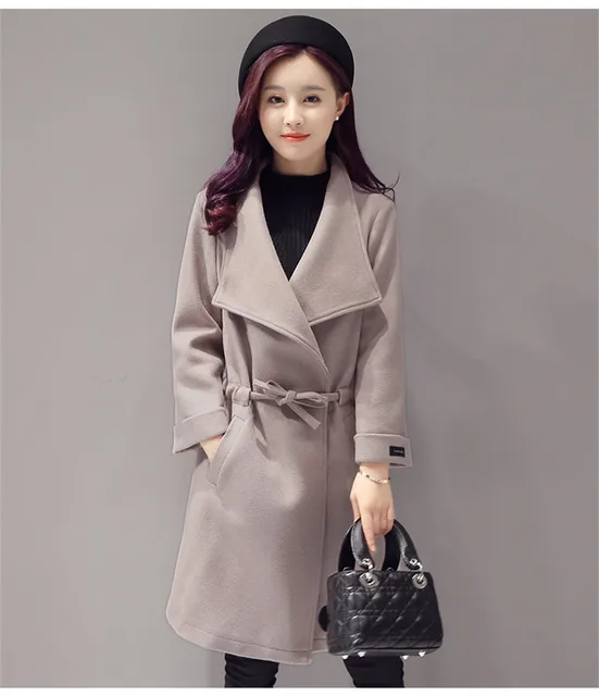 Buy Korean Fashion Coats 2017 Women Woolen Coat Winter