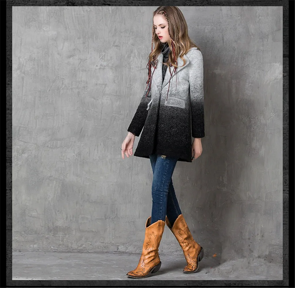 Vintage Warm Women Cashmere Coat 2016 High quality Winter Coat Women Long Sleeve Jacket Winter long Woman coats Cashmere coats (9)