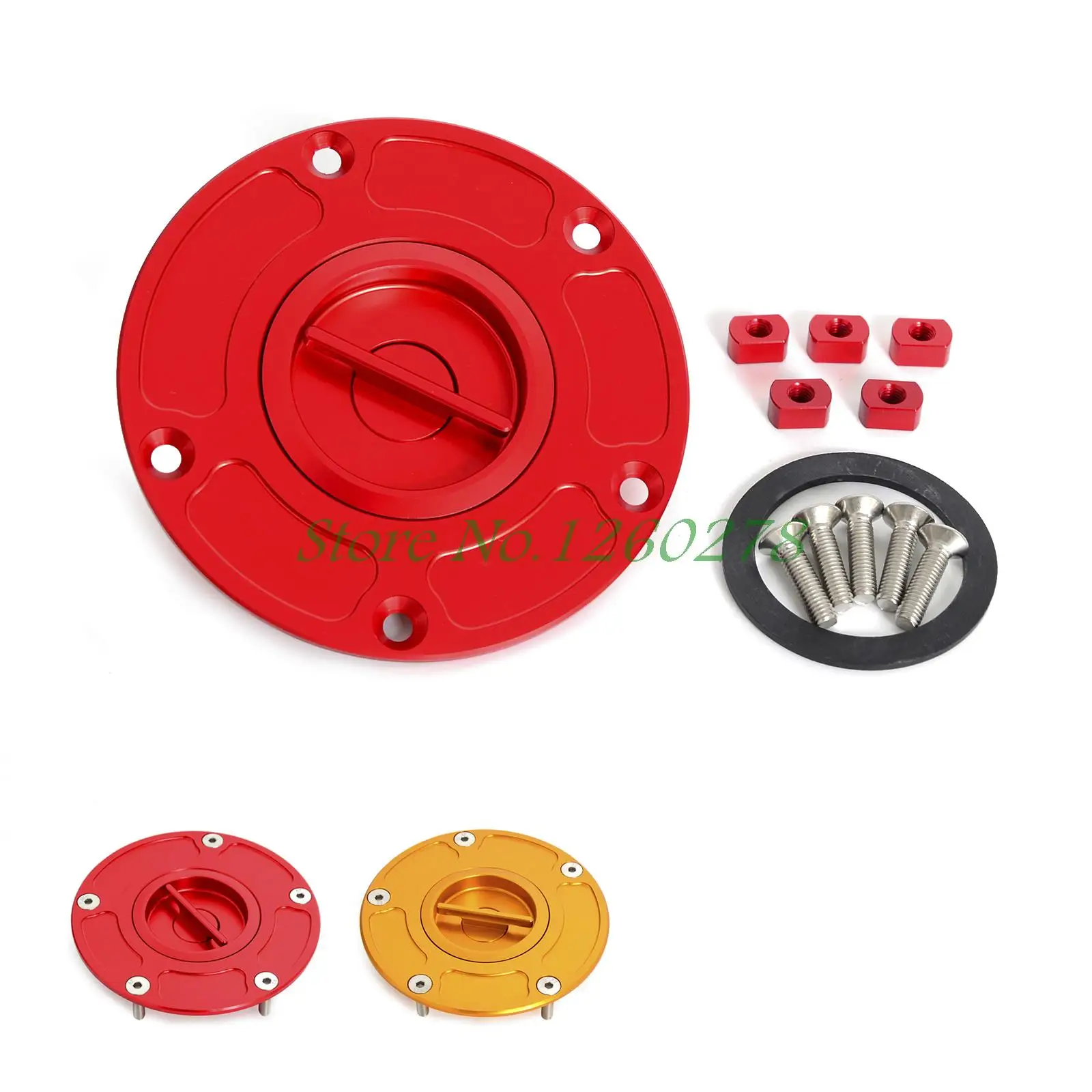Aluminum Fuel Gas Cap Anodized Fit For DUCATI MONSTER 696 796 1100 EVO All Years