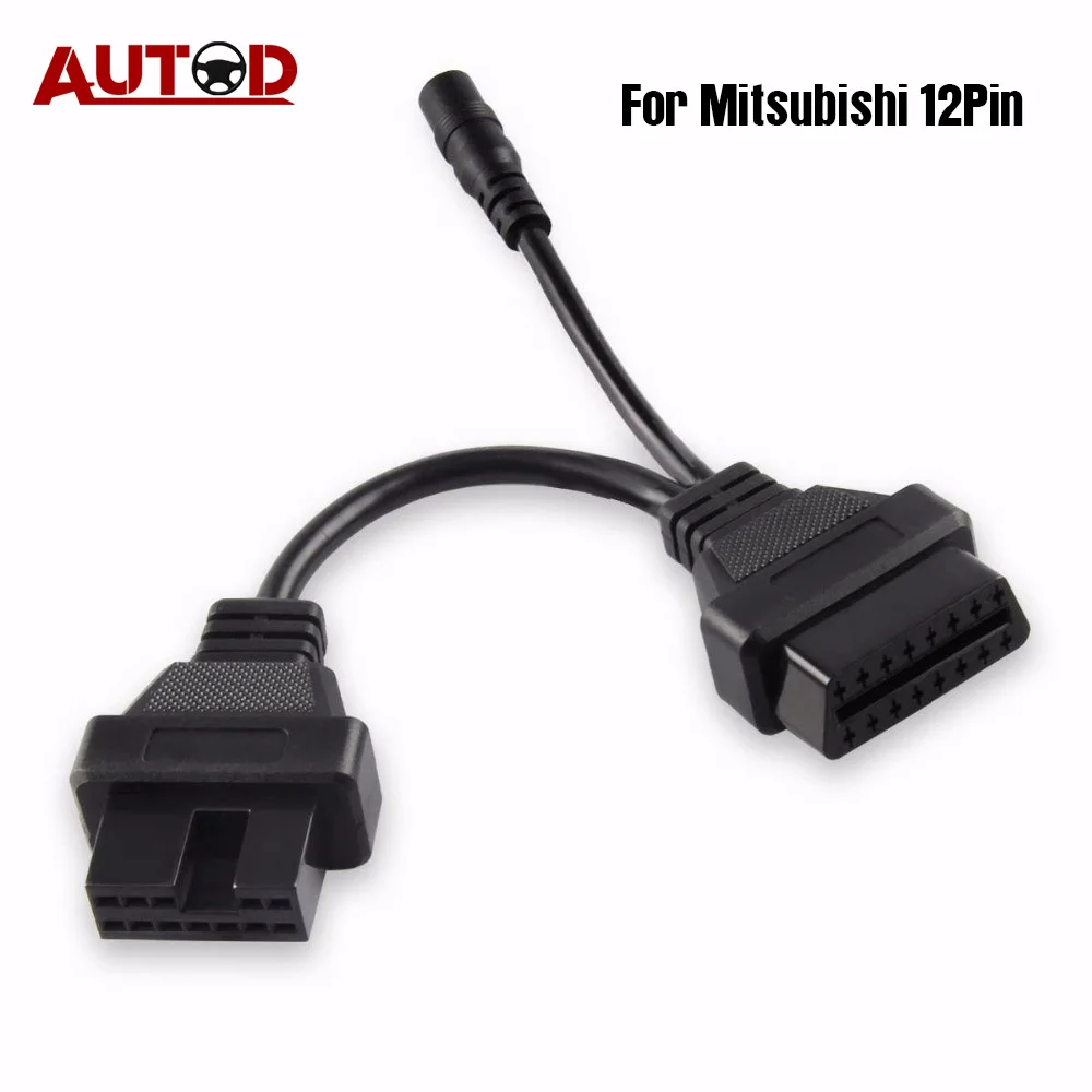 OBD2 кабель для Mitsubishi 12PIN OBD разъем 12-16PIN диагностический кабель авто разъем 12 PIN кабель адаптер для mitsubiishi12