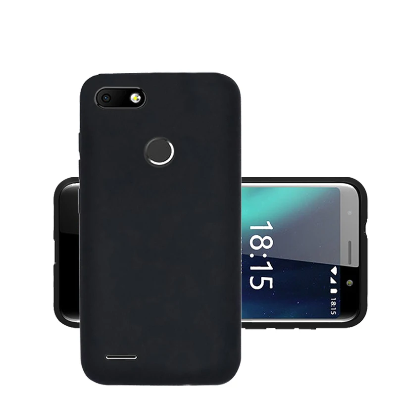 

For BQ 5512 Black Silicon TPU Case Cover for BQ 5512L STRIKE FORWARD Plain Color Bag Housing Shell Back Covers Phone Cases