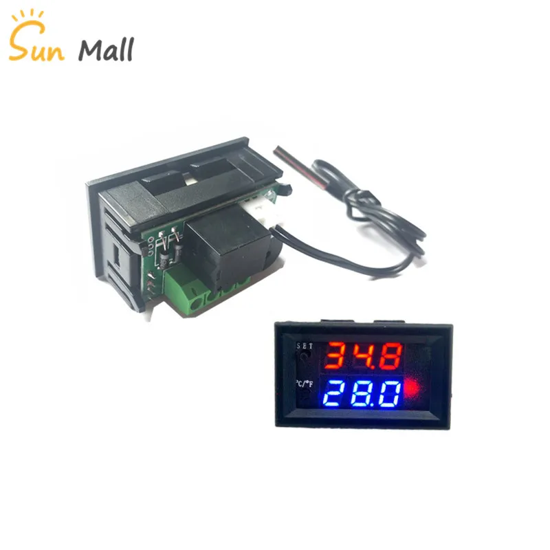 

W1209WK W1209 WK DC 12V LED Digital Thermostat Temperature Control Thermometer Thermo Controller Switch Module + NTC Sensor