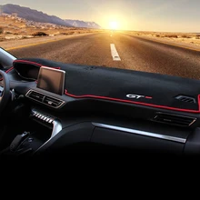 Приборной панели автомобиля охватывает мат Избегайте свет Pad Инструмент платформа стол подушки ковры LHD для peugeot 3008 GT 2017 2018 аксессуары