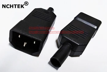 

NCHTEK C14 Power Male Plug, IEC C14 Rewirable Connector, 10A 250V For USP PDU/Free shipping/25PCS