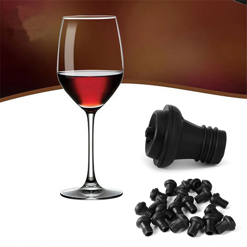 5PCS/Lot Rubber Vacuum Suction Bottle Stopper Vacuum Wine Pump Preserver Stoppersin Wine