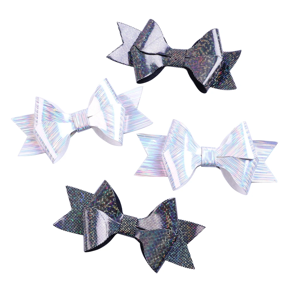 

David accessories glitter leaf star leather bow Bowknot,DIY Hair clip Hairpins Girls Headdress Crown Cute Decoration,5Yc3975