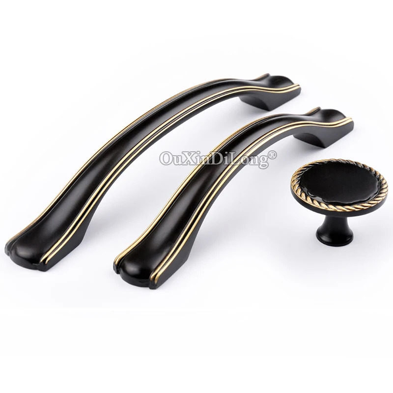 High Quality 10PCS Solid Brass Kitchen Pulls Handles Cupboard