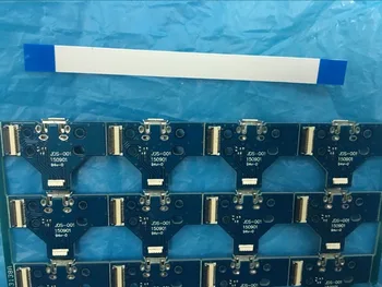 

100set High Quality USB Charging Port Socket For PS4 Dulshock controller with board jds-001 BLUE +cable