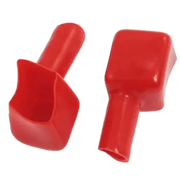 

10 Pcs Red Battery Terminals Protective Insulating Boots Caps Covers