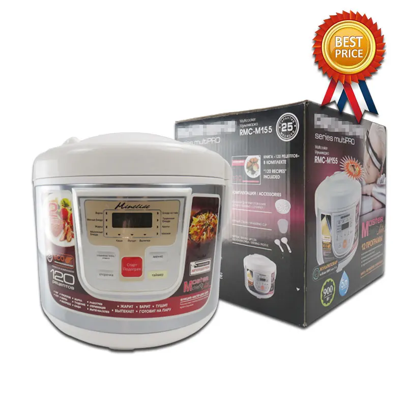 

Rice Cooker 5L 860W Cauldron Pressure Cooker RMC-M155 Multicooker Baby Cook Heated Container Kitchen Appliances