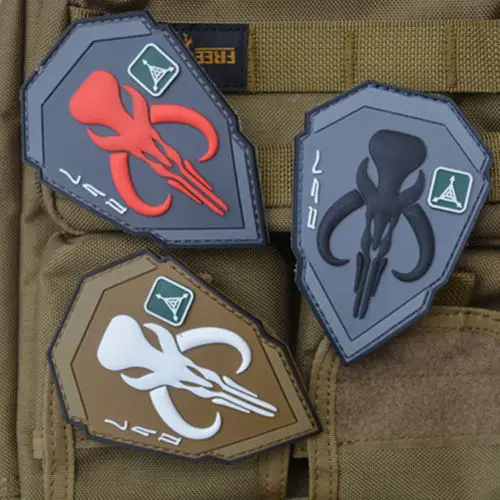 

BOBA FETT MANDALORIAN BANTHA SKULL 3D TACTICAL PVC RUBBER PATCH