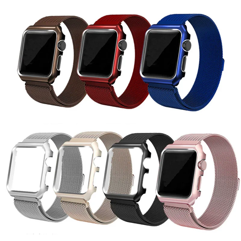 

40mm 44mm Magnetic Milanese Loop Strap for Apple Watch Band 38mm 42mm Metal Stainless Steel Bracelet Band for iWatch 1 2 3 4
