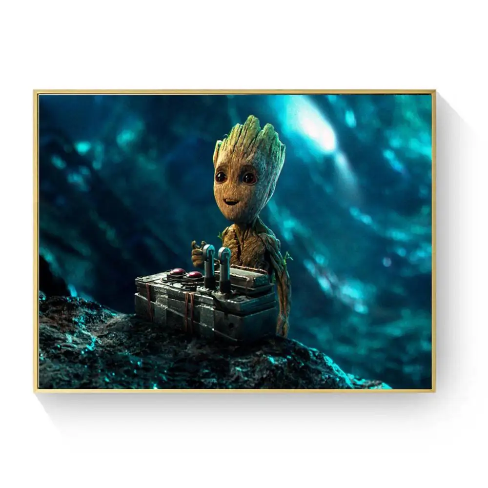 Groot Baby Movie Character холст Художественная живопись плакаты и принты для гостиной Настенная картина домашний Декор без рамки Quadro - Цвет: 5