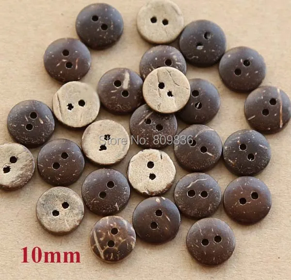 

50pcs/lot Natural coconut shell buttons,sewing buttons,2-holes buttons for garment(SS-524-484)