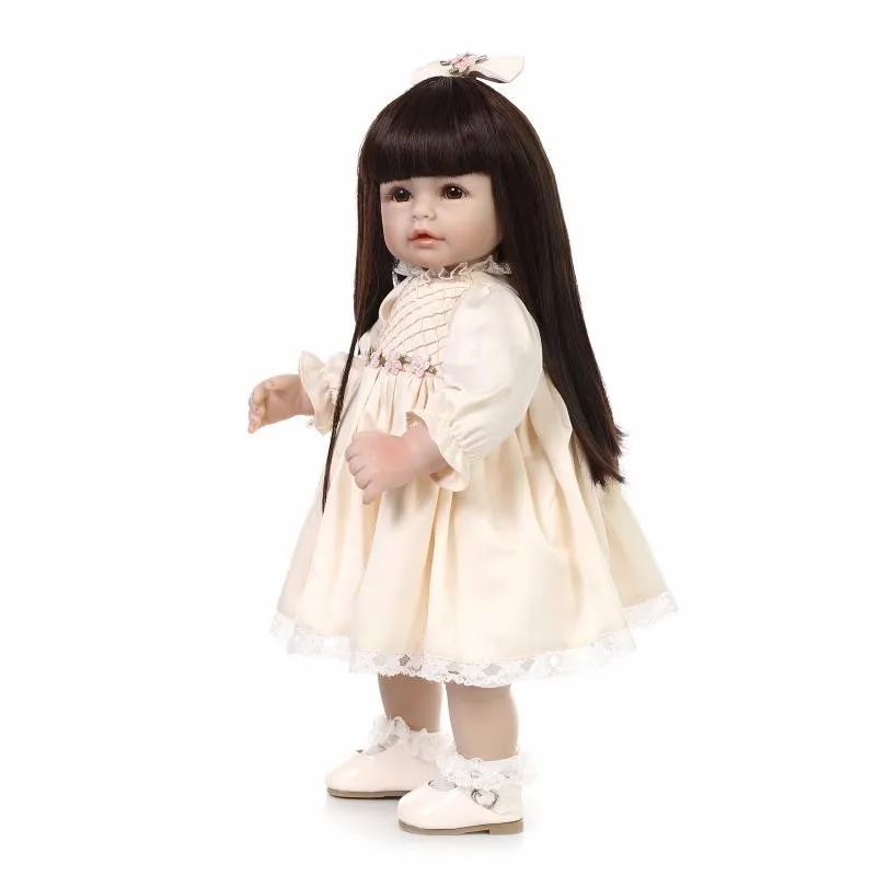 50 см Модная девушка куклы силиконовые винил Reborn BabyToys для малышей Brinquedos Best Рождественские подарки детей