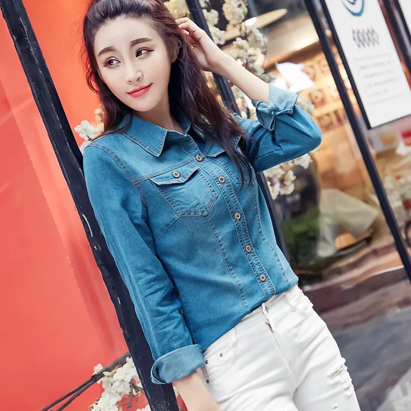 Very best  Jeans Jackets Women 2019 Autumn Ladies Jacket Coats Female Blue Long Sleeve Fashion Jaqueta Feminin