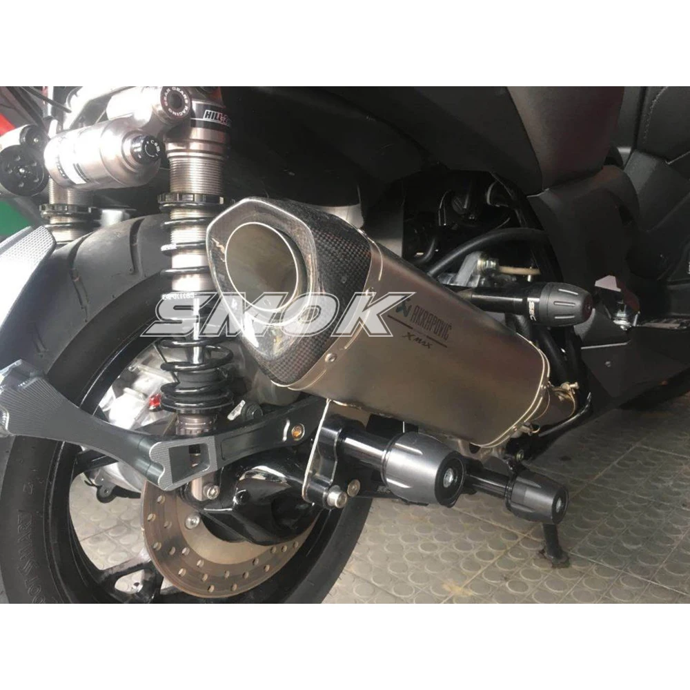 SMOK-Motorcycle-Stainless-Steel-Carbon-Fiber-DB-Killer-Akrapovic-Muffler-Exhaust-Escape-Pipe-For-Yamaha-Xmax