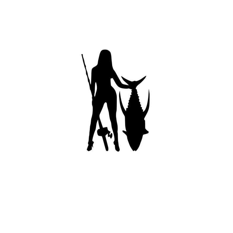 Download 7.6CM*11.3CM Girl Fishing Decal Car Eindow Sticker Car ...