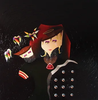 

Handmade abstract painting beautiful girl on oil canvas for living room decor and wallpaper