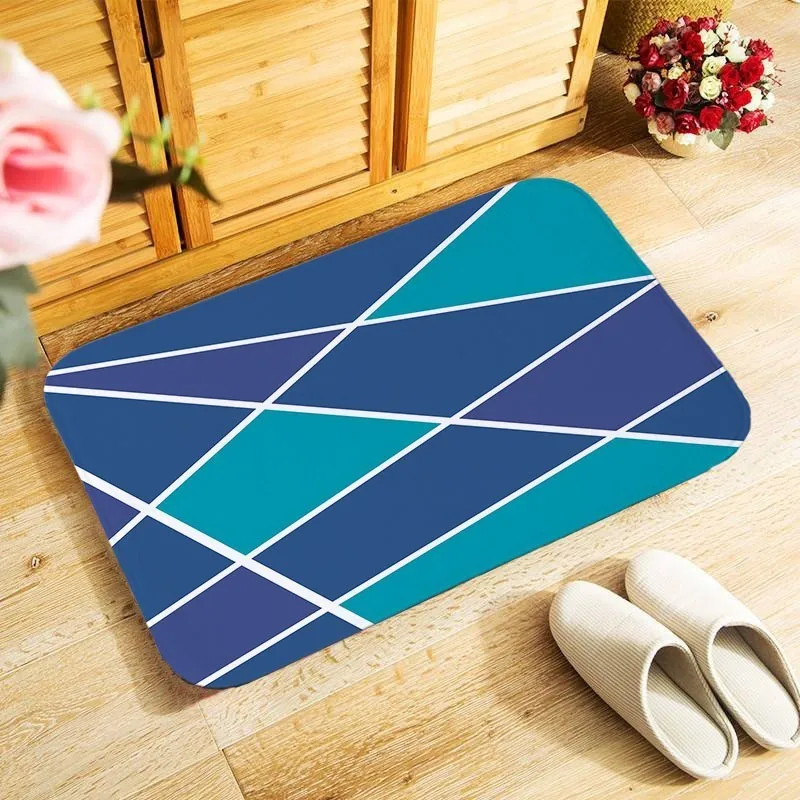 INS/Новые красочные геометрические небольшой площади 40x60 см наружный входной напольный коврик для спальни кухня Холл коврик антискользящий коврик для двери