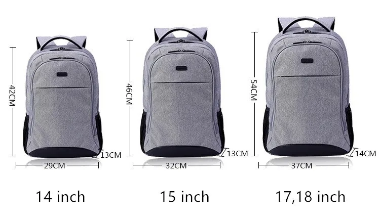 Новейший брендовый рюкзак для ноутбука 1", 15", 15,", 17", 17,", 18 дюймов Сумка для ноутбука, рюкзак, дорожная школьная сумка