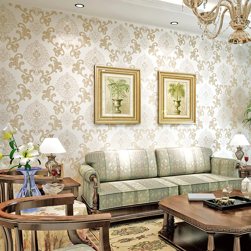 10M European Style Wallpaper for walls 3 d Vintage Classic Modern