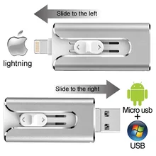 USB флэш-накопитель для iPhone X/8/7/7 Plus/6 Plus/6s/5 ipad флешки 8 Гб оперативной памяти, 16 Гб встроенной памяти, 32 ГБ, 64 ГБ, 128 ГБ флэш-накопитель флеш-накопитель флэш-накопитель