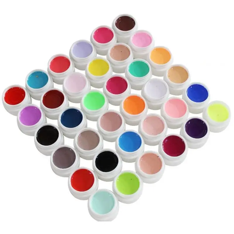 36 цветов чистый УФ Гель-лак для ногтей типсы чистая тонкая блестящая Обложка французский маникюрный набор брендовый стиль Горячая Распродажа гелевых инструментов