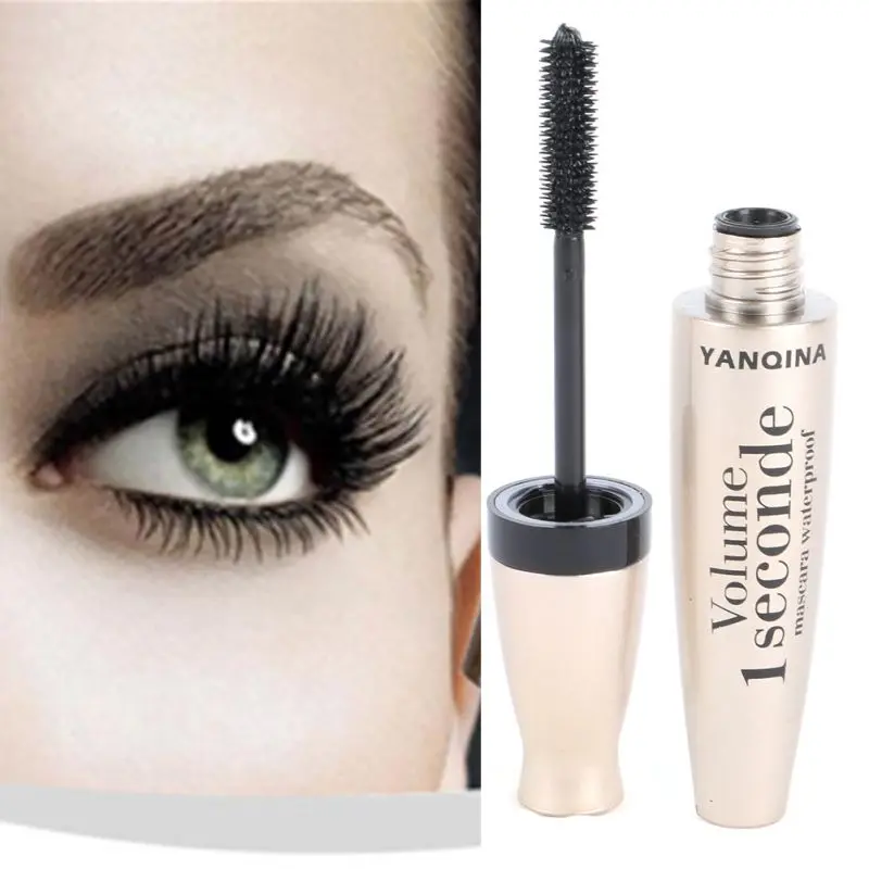 Jual 3D Fiber Mascara Panjang Bulu Mata Silikon Sikat Melengkung Mascara Tahan Air Makeup Mata Kosmetik