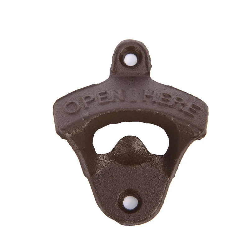vintage cast iron wall mounted bottle opener beer wall hanging home