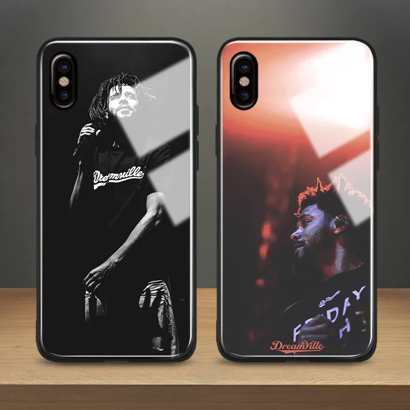 J. COLE rapper hiphop чехол из закаленного стекла для телефона мягкий силиконовый iPhone SE 6 6s